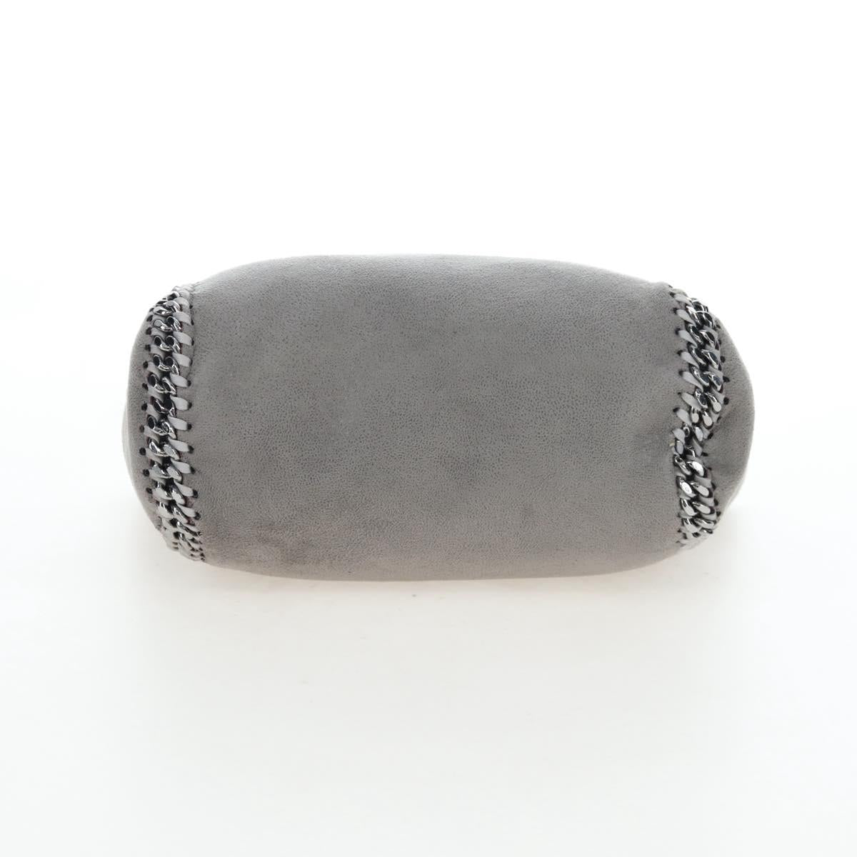 Stella MacCartney Falabella Chain Shoulder Bag Polyester 2way Gray Auth 205919V