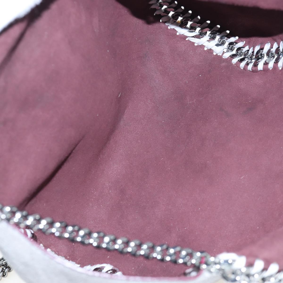 Stella MacCartney Falabella Chain Shoulder Bag Polyester 2way Gray Auth 205919V