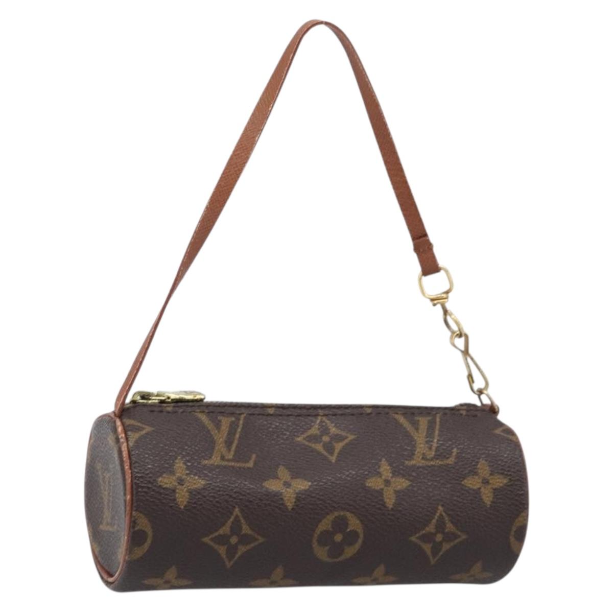 LOUIS VUITTON Monogram Papillon Pouch Pouch LV Auth 205921