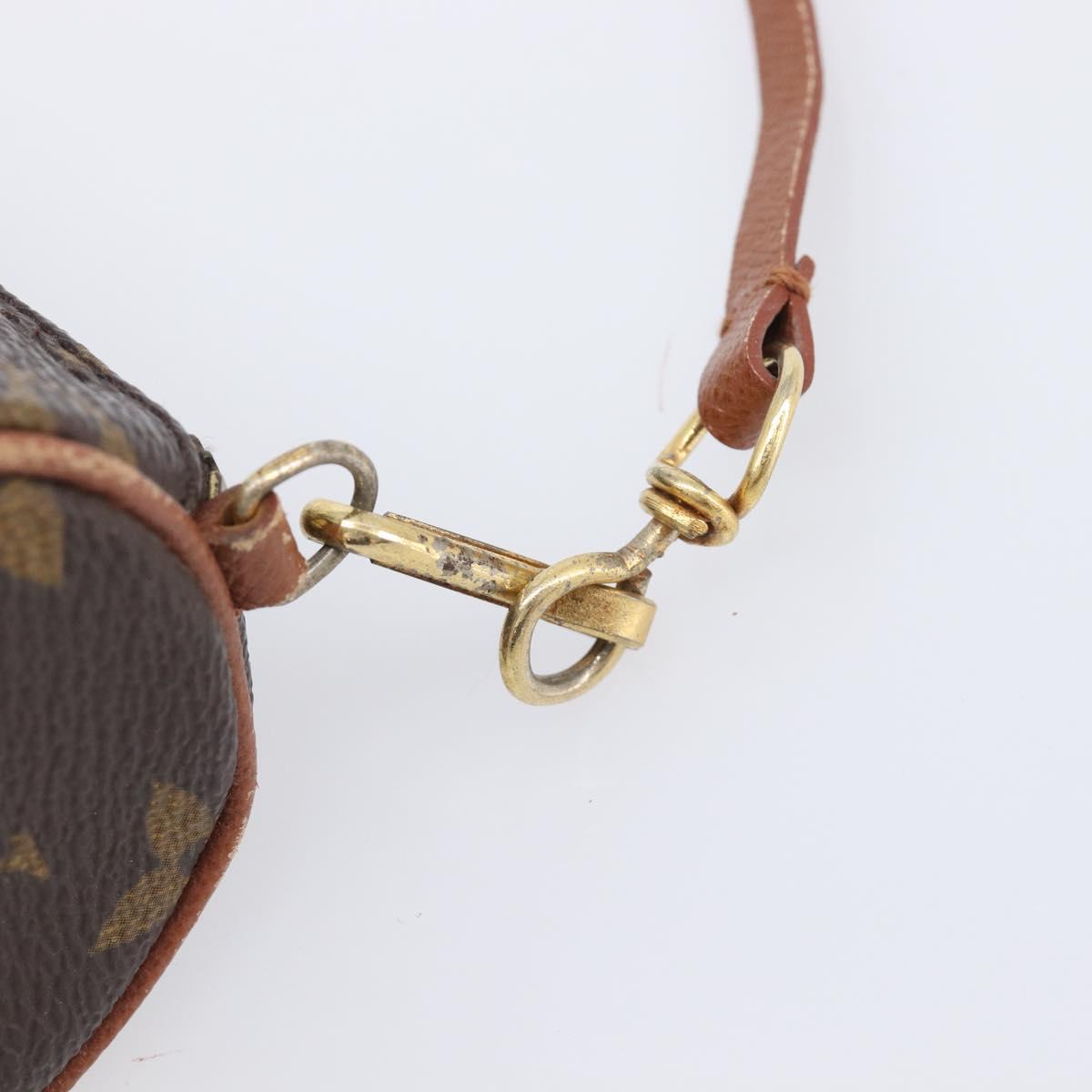 LOUIS VUITTON Monogram Papillon Pouch Pouch LV Auth 205921