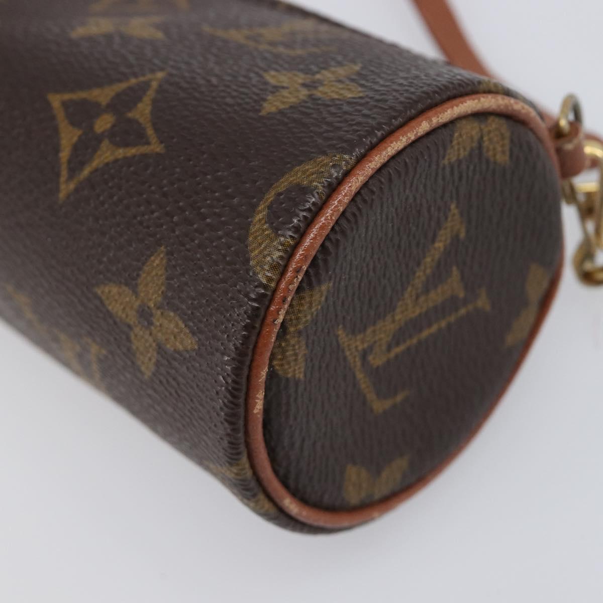 LOUIS VUITTON Monogram Papillon Pouch Pouch LV Auth 205921