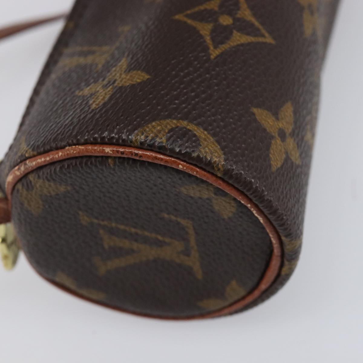 LOUIS VUITTON Monogram Papillon Pouch Pouch LV Auth 205921
