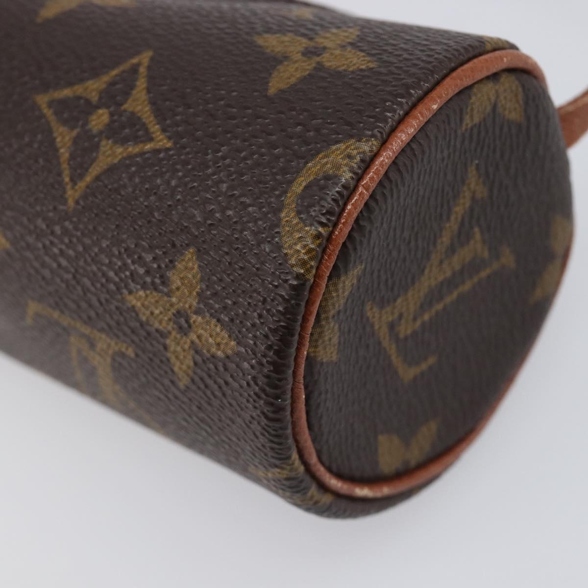 LOUIS VUITTON Monogram Papillon Pouch Pouch LV Auth 205921