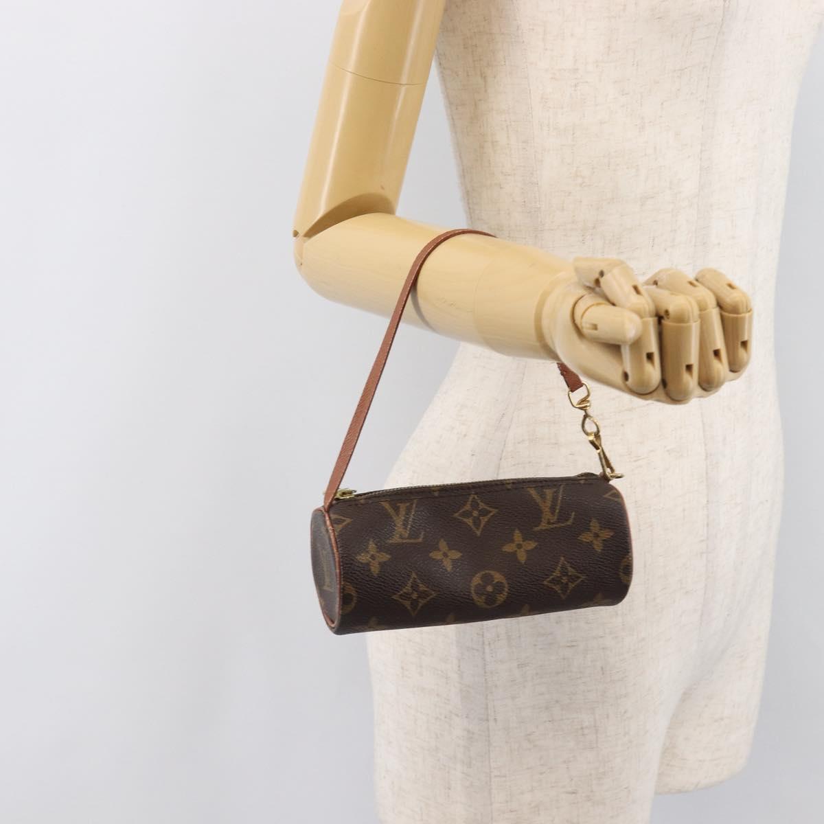 LOUIS VUITTON Monogram Papillon Pouch Pouch LV Auth 205921