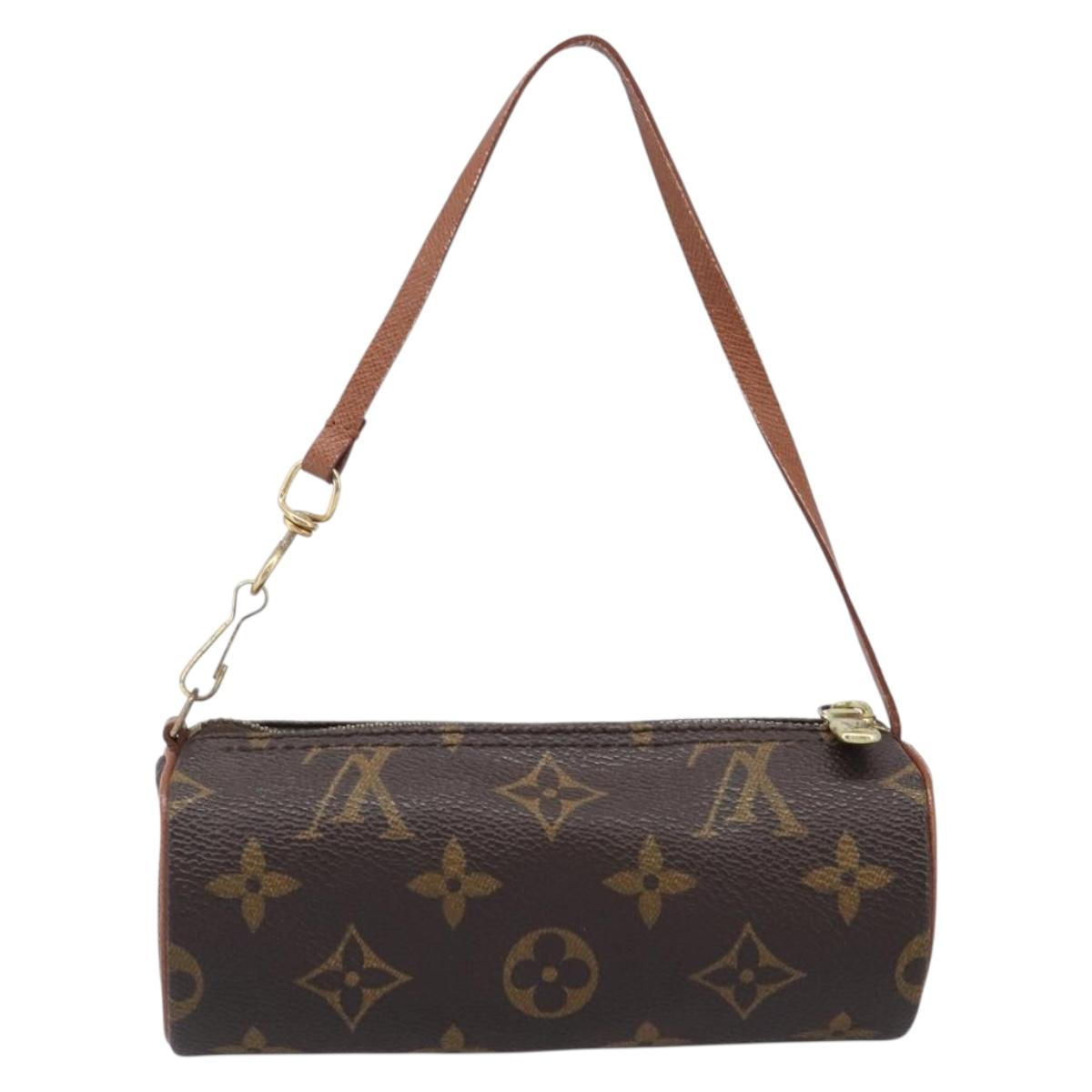 LOUIS VUITTON Monogram Papillon Pouch Pouch LV Auth 205921