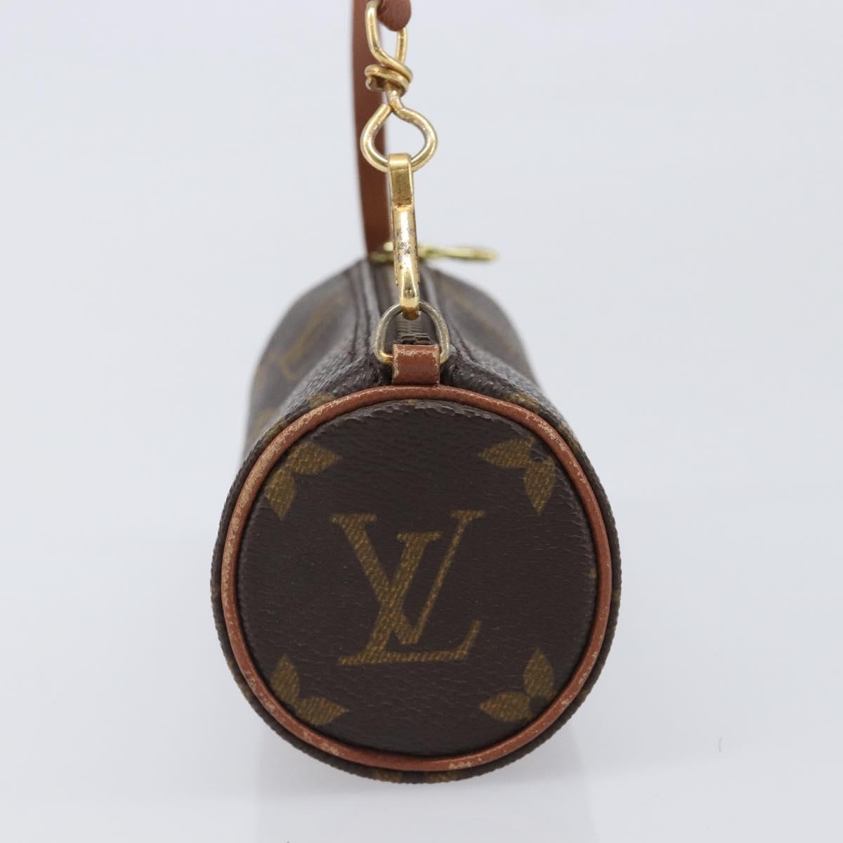 LOUIS VUITTON Monogram Papillon Pouch Pouch LV Auth 205921