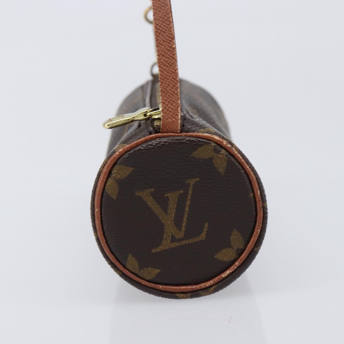 LOUIS VUITTON Monogram Papillon Pouch Pouch LV Auth 205921