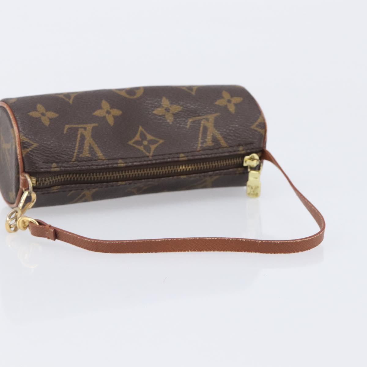 LOUIS VUITTON Monogram Papillon Pouch Pouch LV Auth 205921