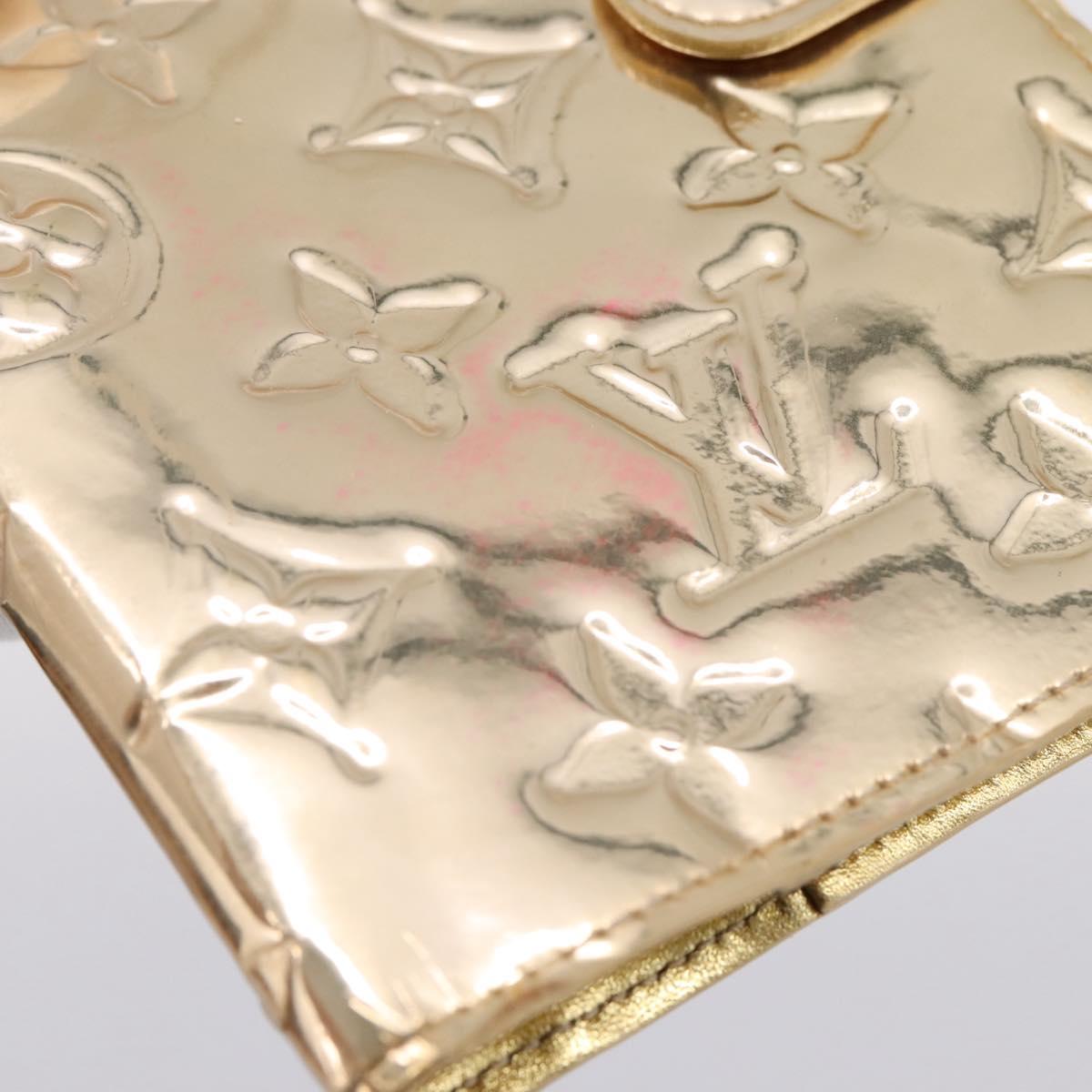 LOUIS VUITTON Miroir Agenda PM Day Planner Cover Gold R20962 LV Auth 205923A