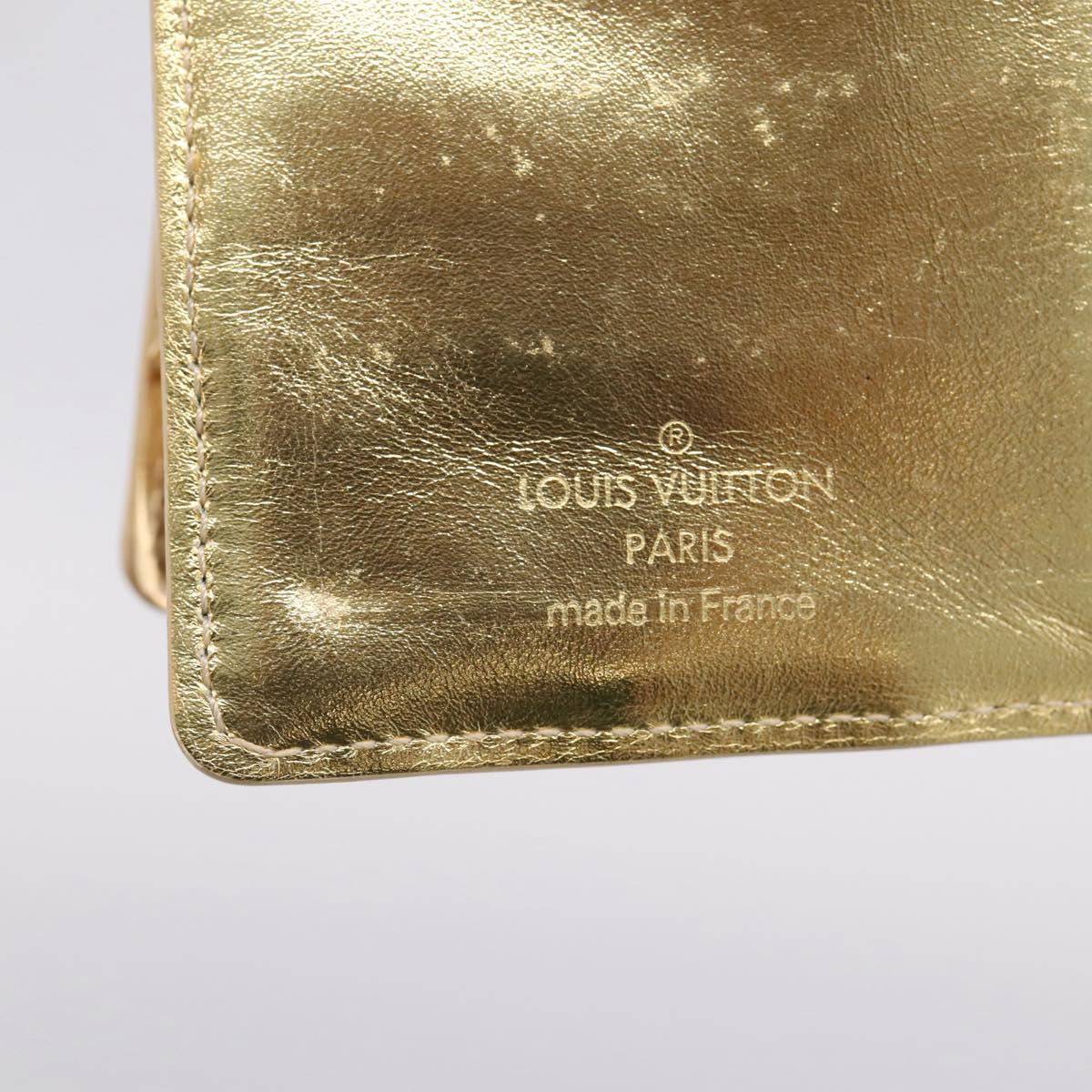 LOUIS VUITTON Miroir Agenda PM Day Planner Cover Gold R20962 LV Auth 205923A