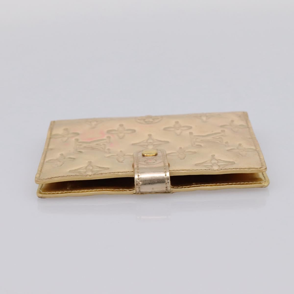 LOUIS VUITTON Miroir Agenda PM Day Planner Cover Gold R20962 LV Auth 205923A