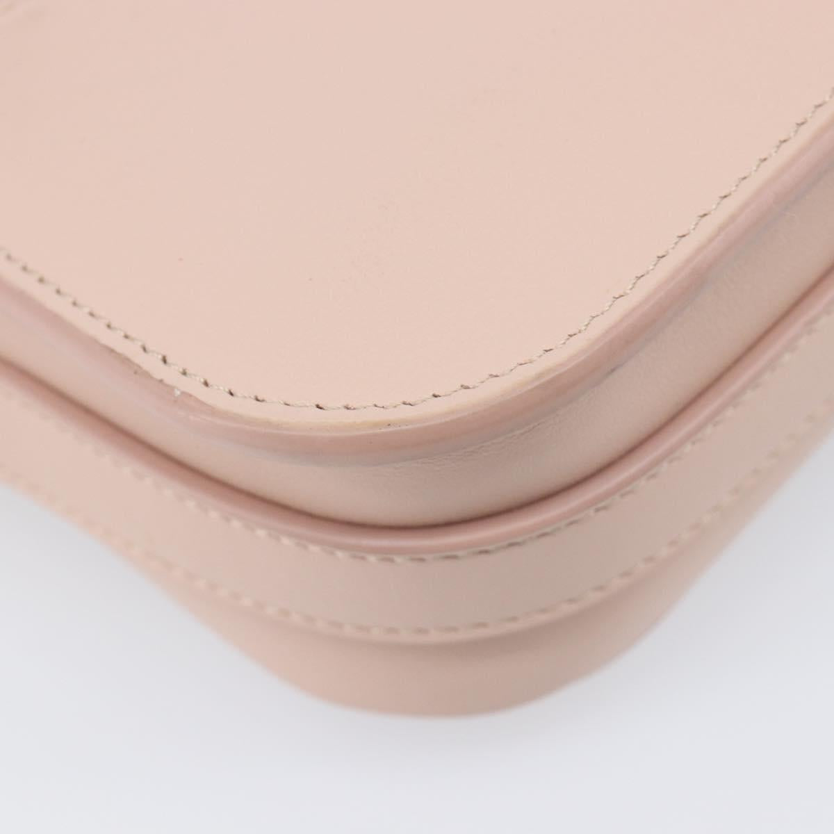 TODfS Kate Shoulder Bag Mouton Pink Gold Tone Auth 205929V