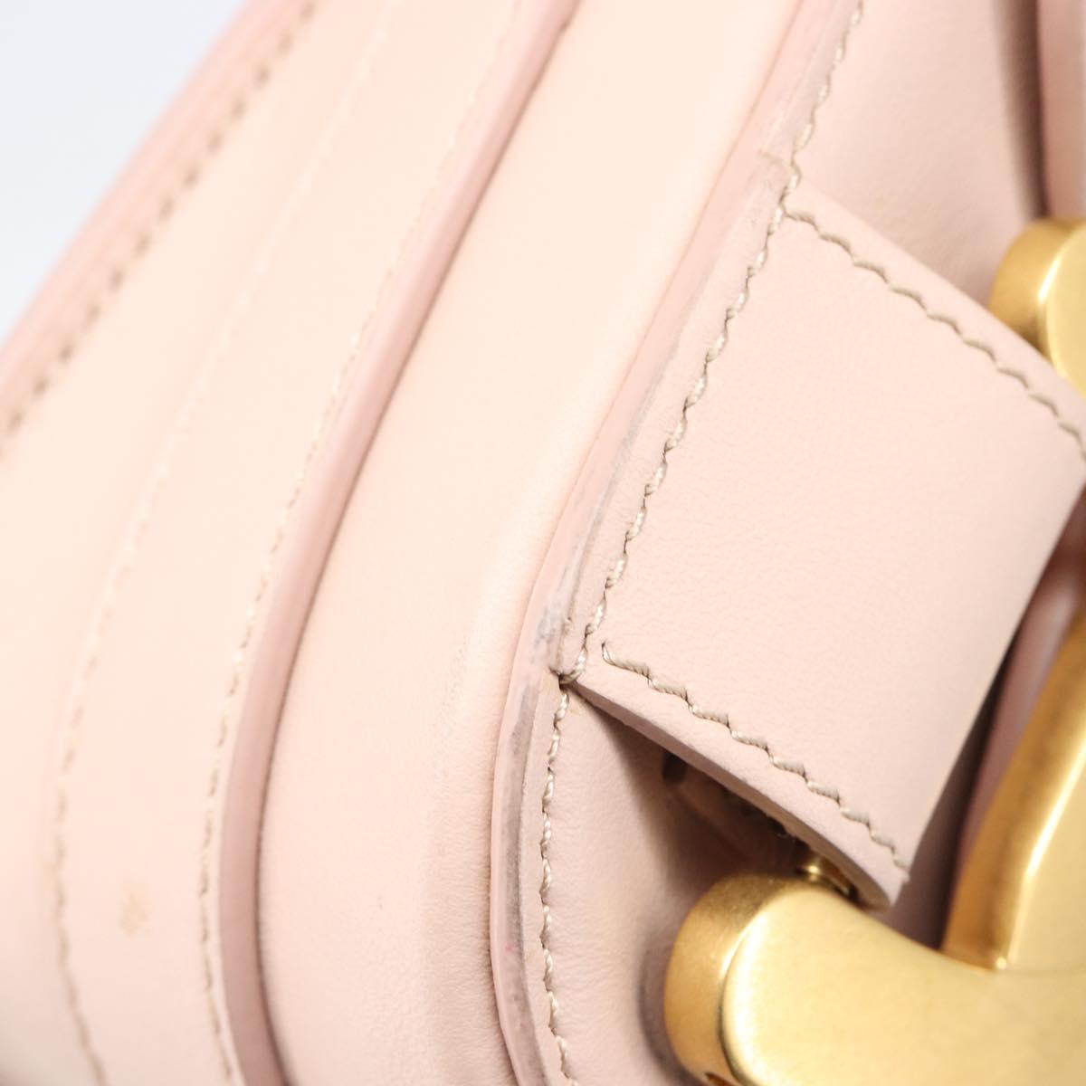 TODfS Kate Shoulder Bag Mouton Pink Gold Tone Auth 205929V