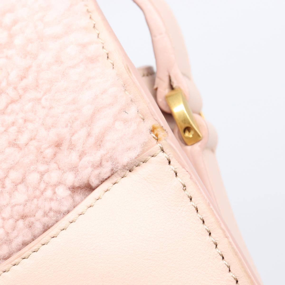 TODfS Kate Shoulder Bag Mouton Pink Gold Tone Auth 205929V