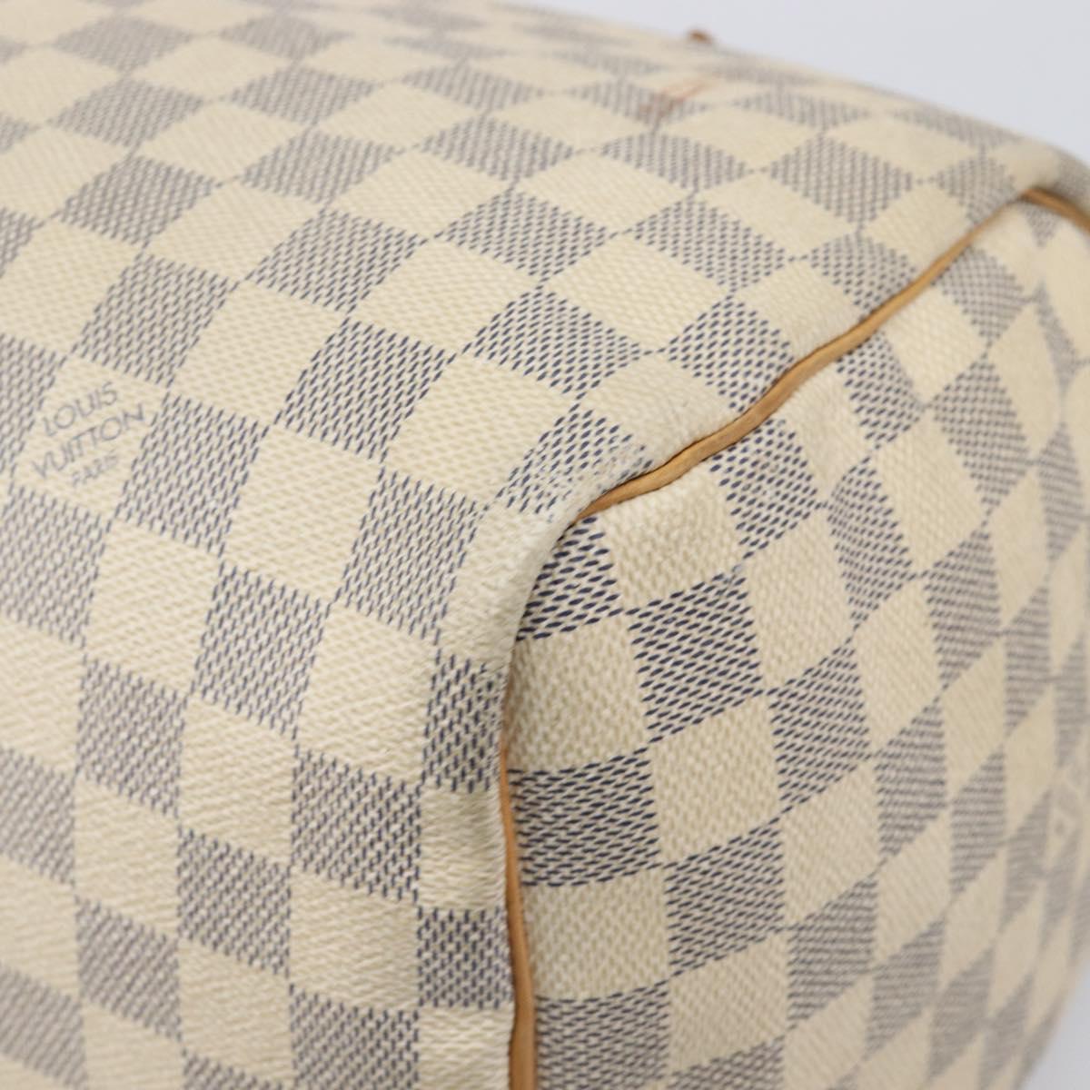 LOUIS VUITTON Damier Azur Speedy 30 Hand Bag N41533 LV Auth 205932