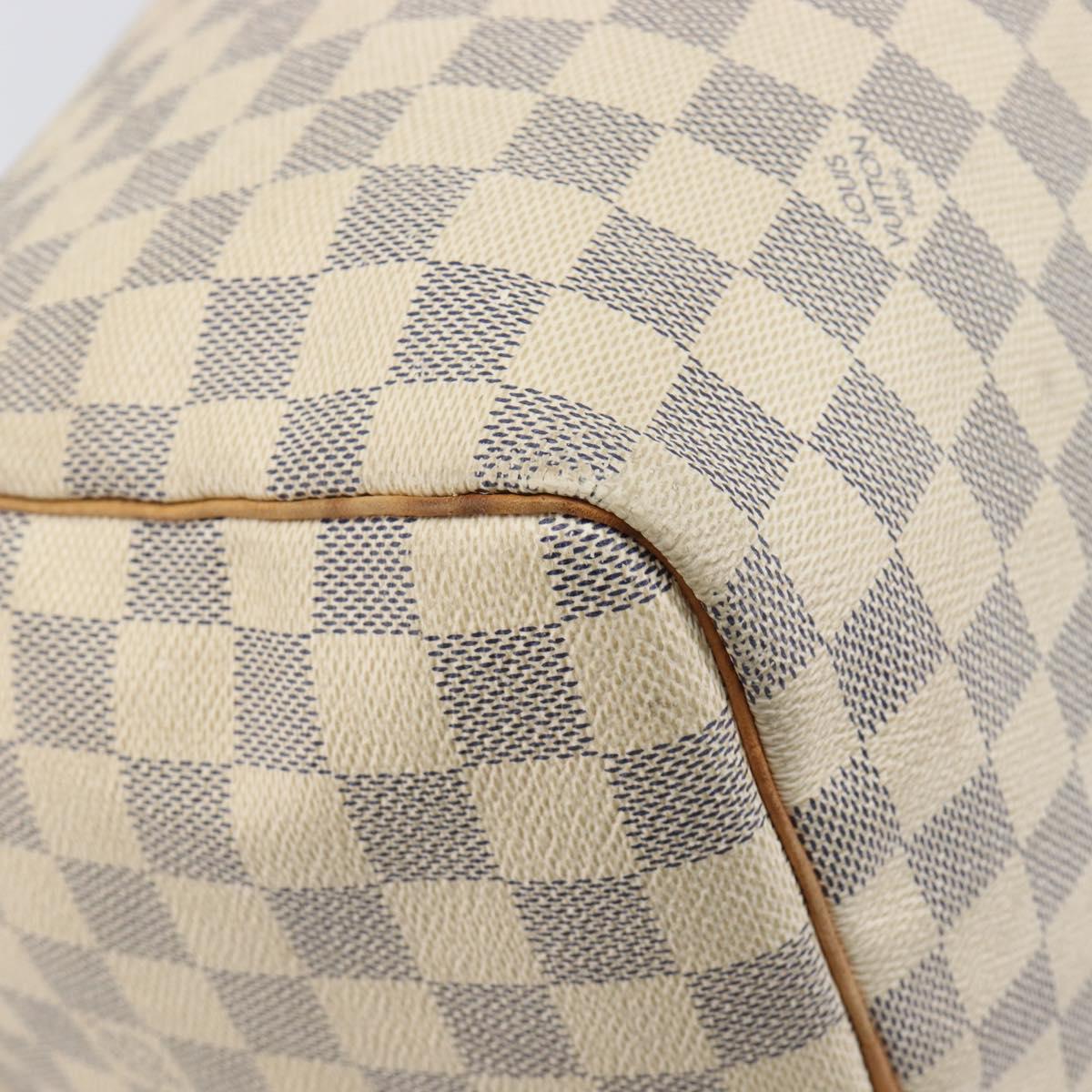 LOUIS VUITTON Damier Azur Speedy 30 Hand Bag N41533 LV Auth 205932