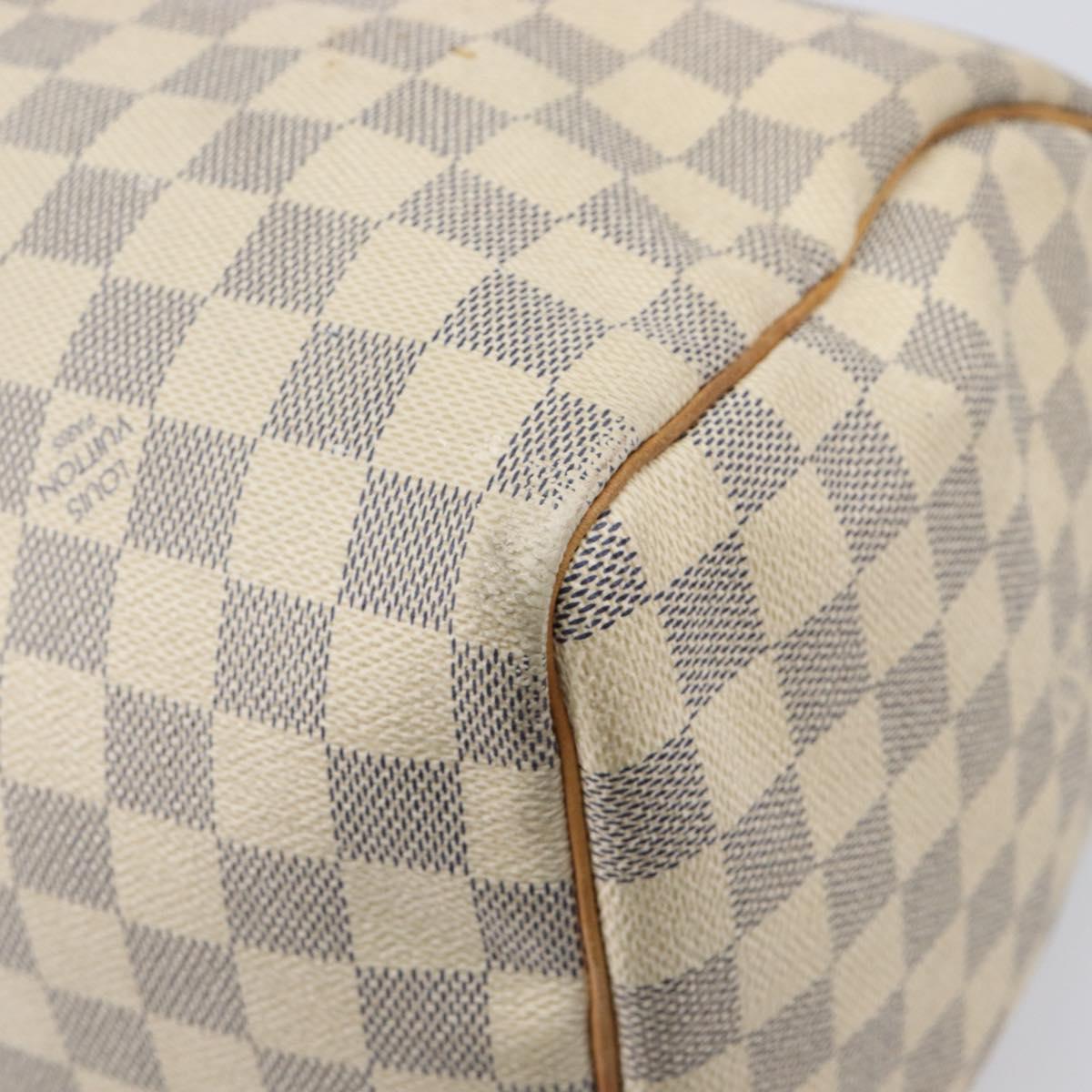 LOUIS VUITTON Damier Azur Speedy 30 Hand Bag N41533 LV Auth 205932