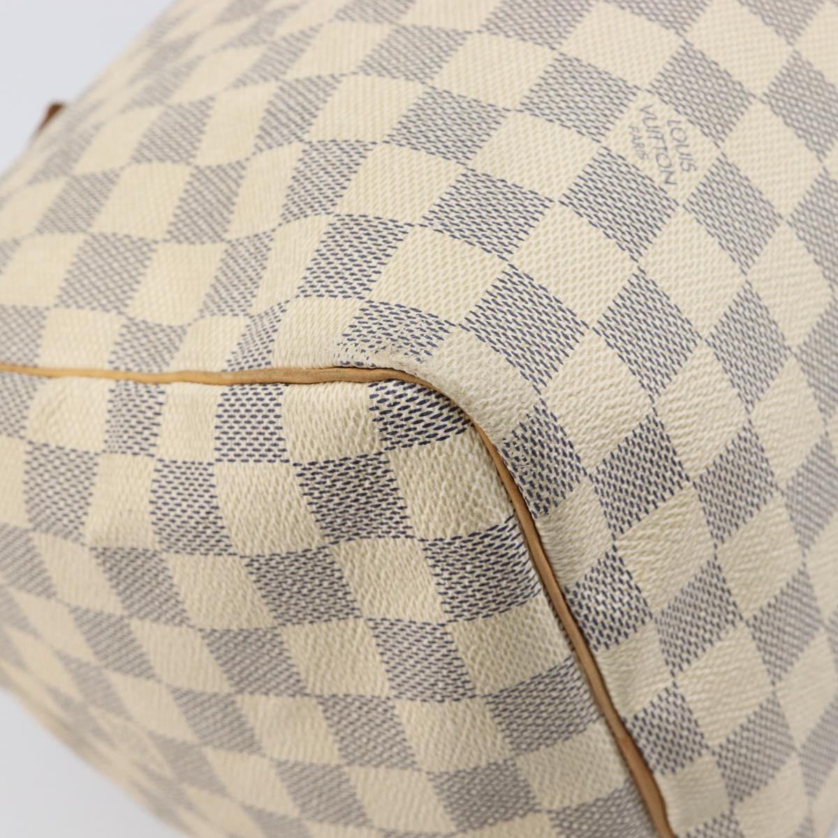 LOUIS VUITTON Damier Azur Speedy 30 Hand Bag N41533 LV Auth 205932