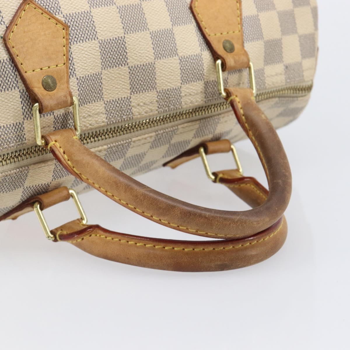 LOUIS VUITTON Damier Azur Speedy 30 Hand Bag N41533 LV Auth 205932