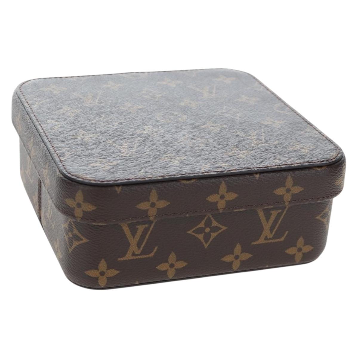 LOUIS VUITTON Monogram Jewelry Box LV Auth 205939M