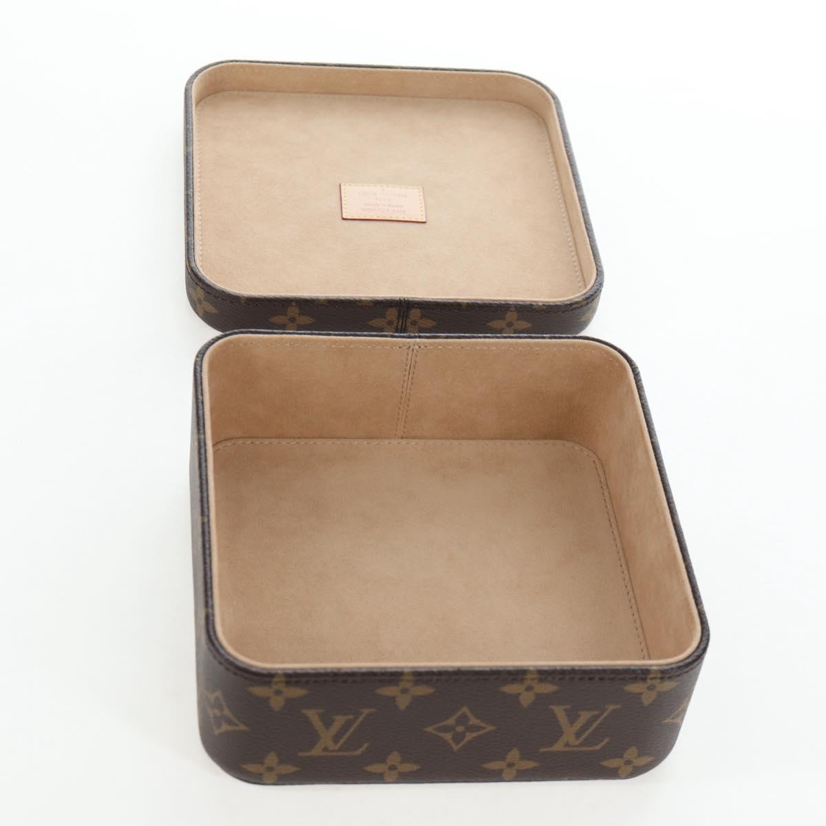 LOUIS VUITTON Monogram Jewelry Box LV Auth 205939M
