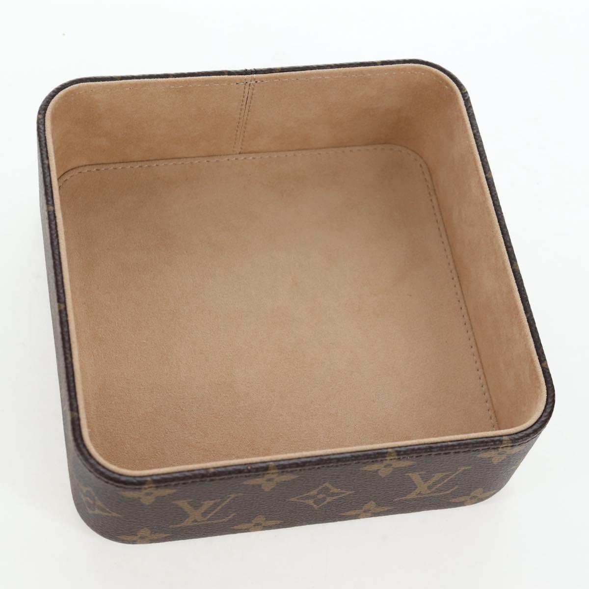 LOUIS VUITTON Monogram Jewelry Box LV Auth 205939M