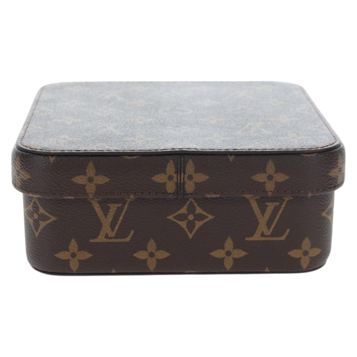 LOUIS VUITTON Monogram Jewelry Box LV Auth 205939M