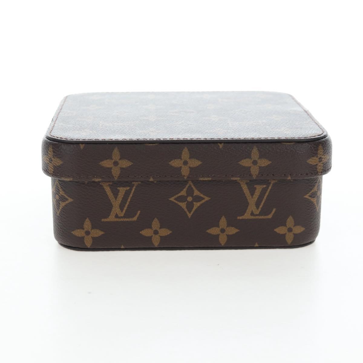 LOUIS VUITTON Monogram Jewelry Box LV Auth 205939M