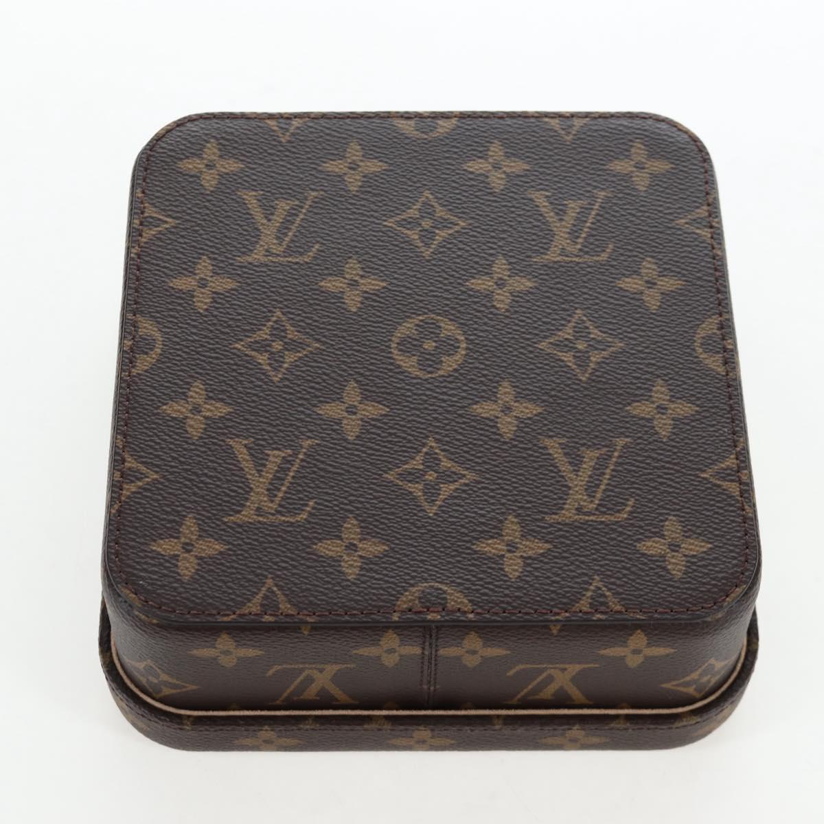 LOUIS VUITTON Monogram Jewelry Box LV Auth 205939M