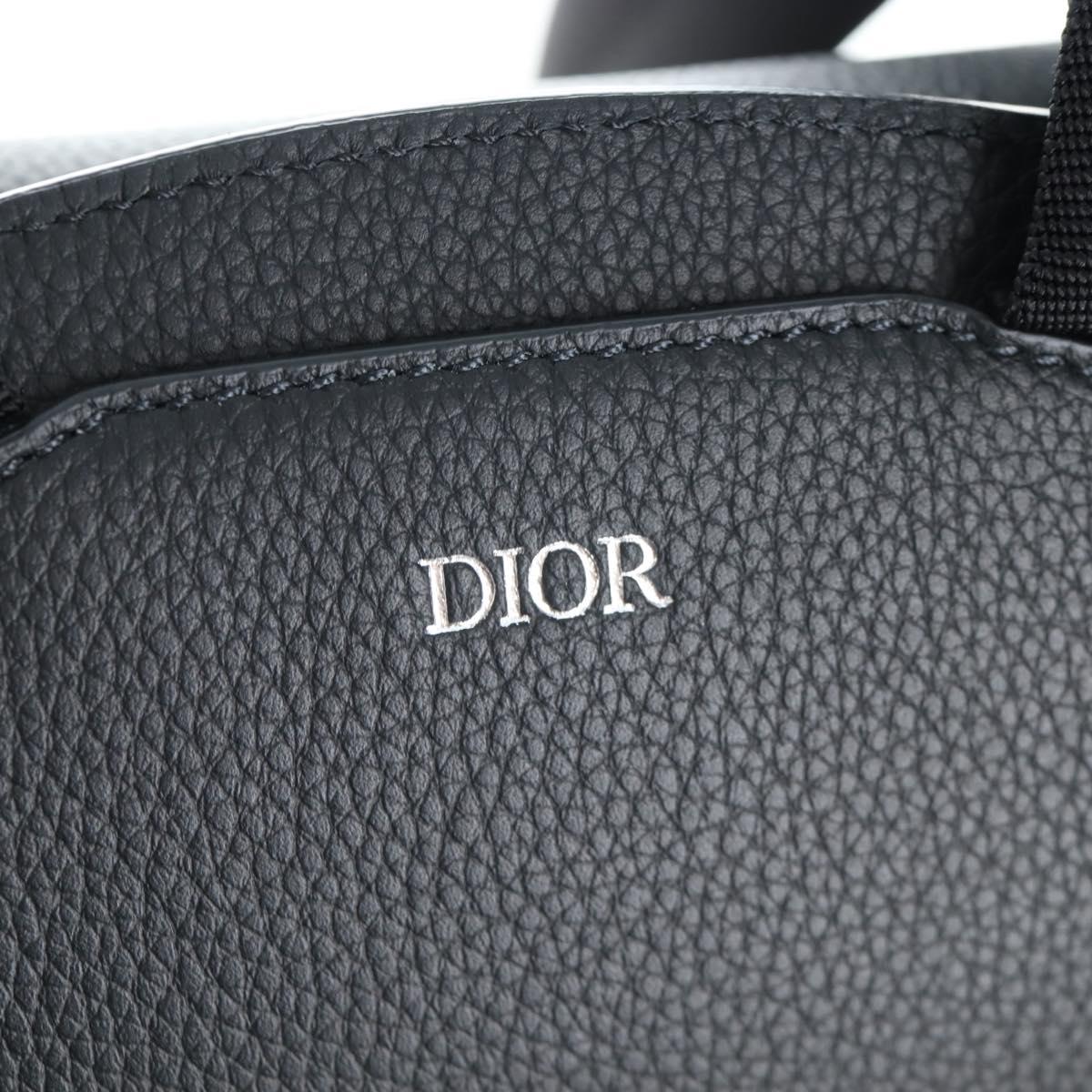 Christian Dior Trotter Canvas Saddle Oblique Gallop Backpack Navy Auth 205942SAM