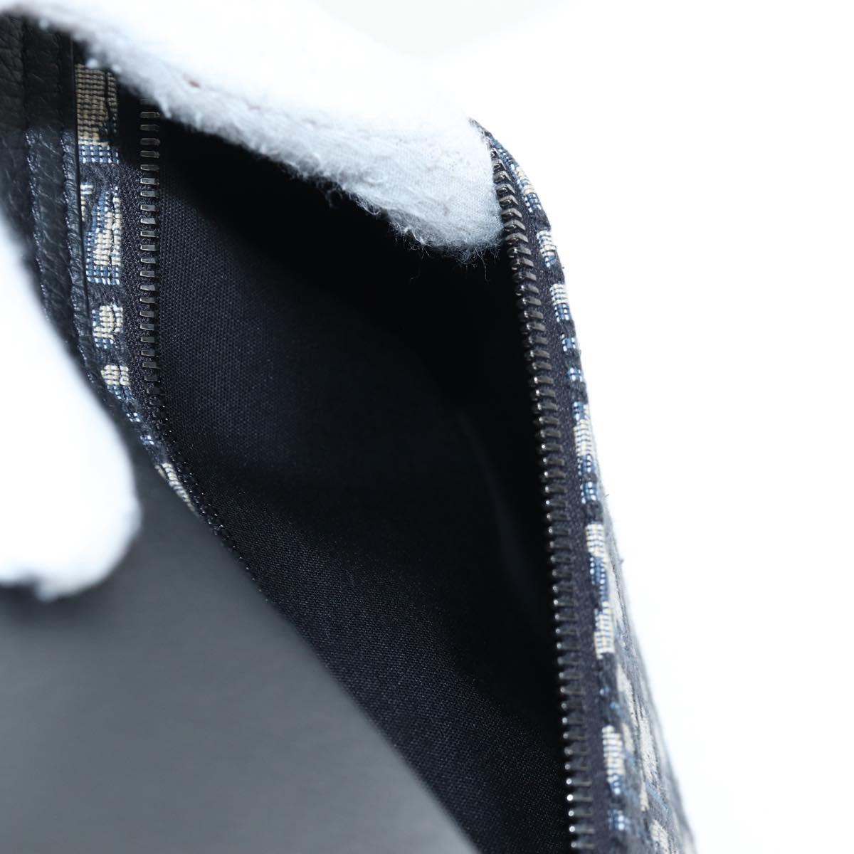 Christian Dior Trotter Canvas Saddle Oblique Gallop Backpack Navy Auth 205942SAM
