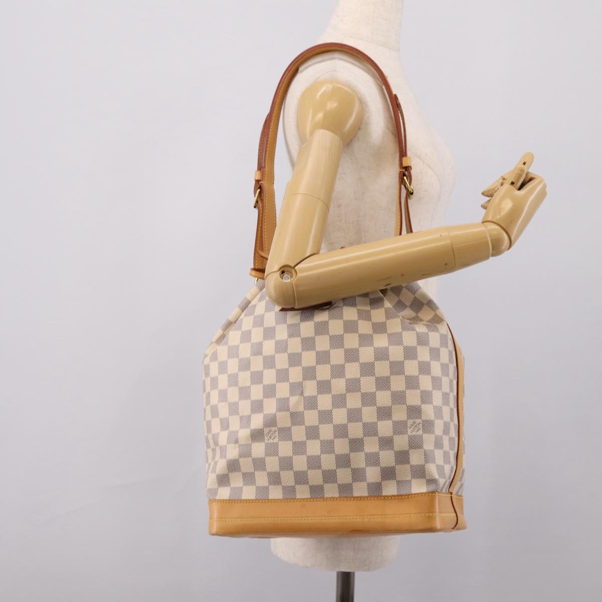 LOUIS VUITTON Damier Azur Noe Shoulder Bag N42222 LV Auth 205948V