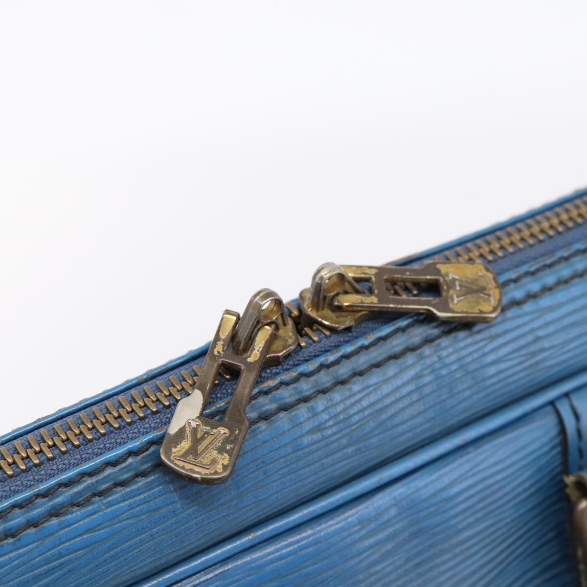 LOUIS VUITTON Epi Porte Documents Voyage Business Bag Black M54475 Auth 205949