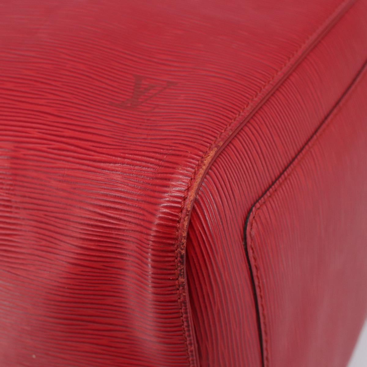 LOUIS VUITTON Epi Keepall 50 Boston Bag Red M42967 LV Auth 205950A