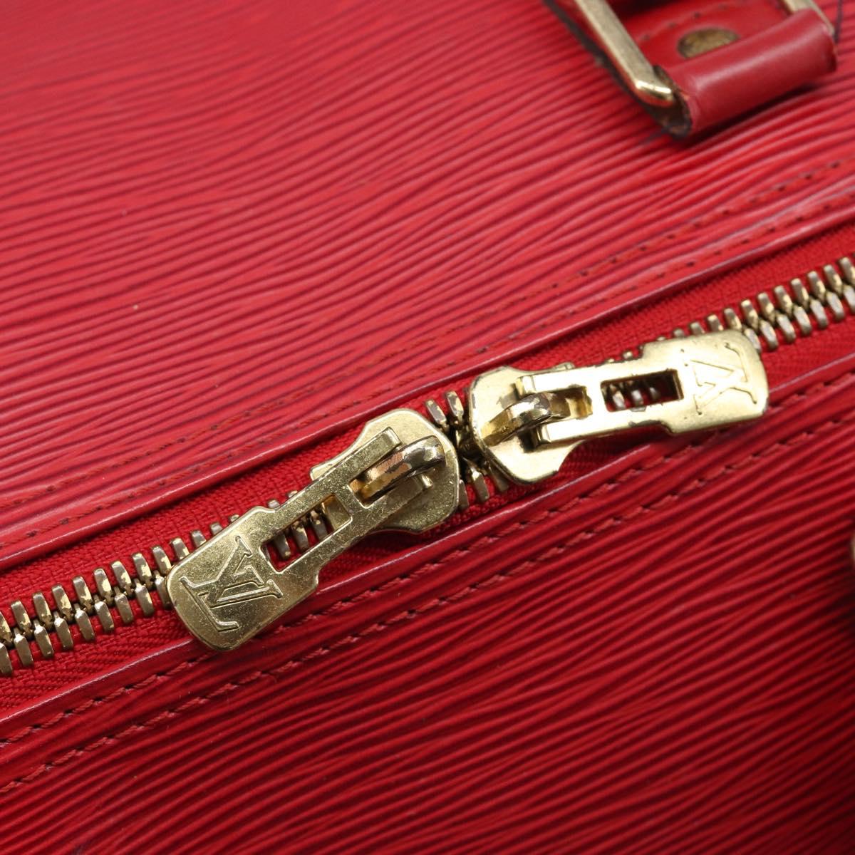 LOUIS VUITTON Epi Keepall 50 Boston Bag Red M42967 LV Auth 205950A
