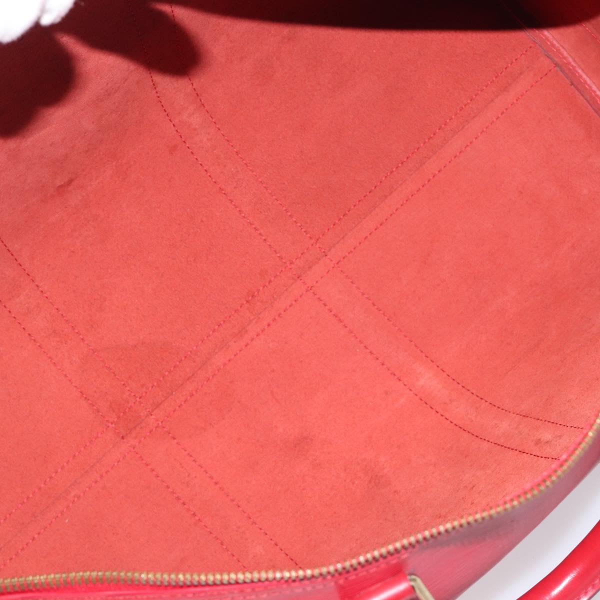 LOUIS VUITTON Epi Keepall 50 Boston Bag Red M42967 LV Auth 205950A