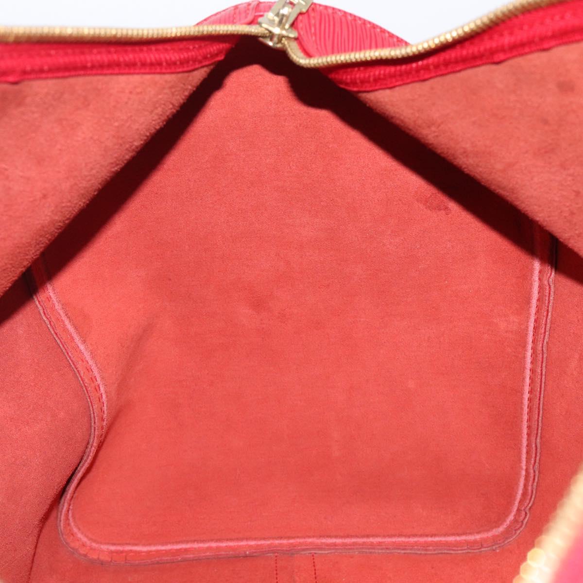 LOUIS VUITTON Epi Keepall 50 Boston Bag Red M42967 LV Auth 205950A