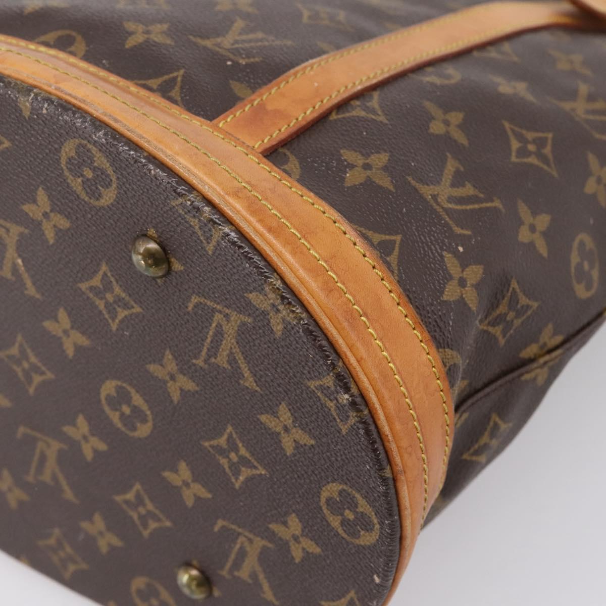 LOUIS VUITTON Monogram Bucket GM Shoulder Bag M42236 LV Auth 205955