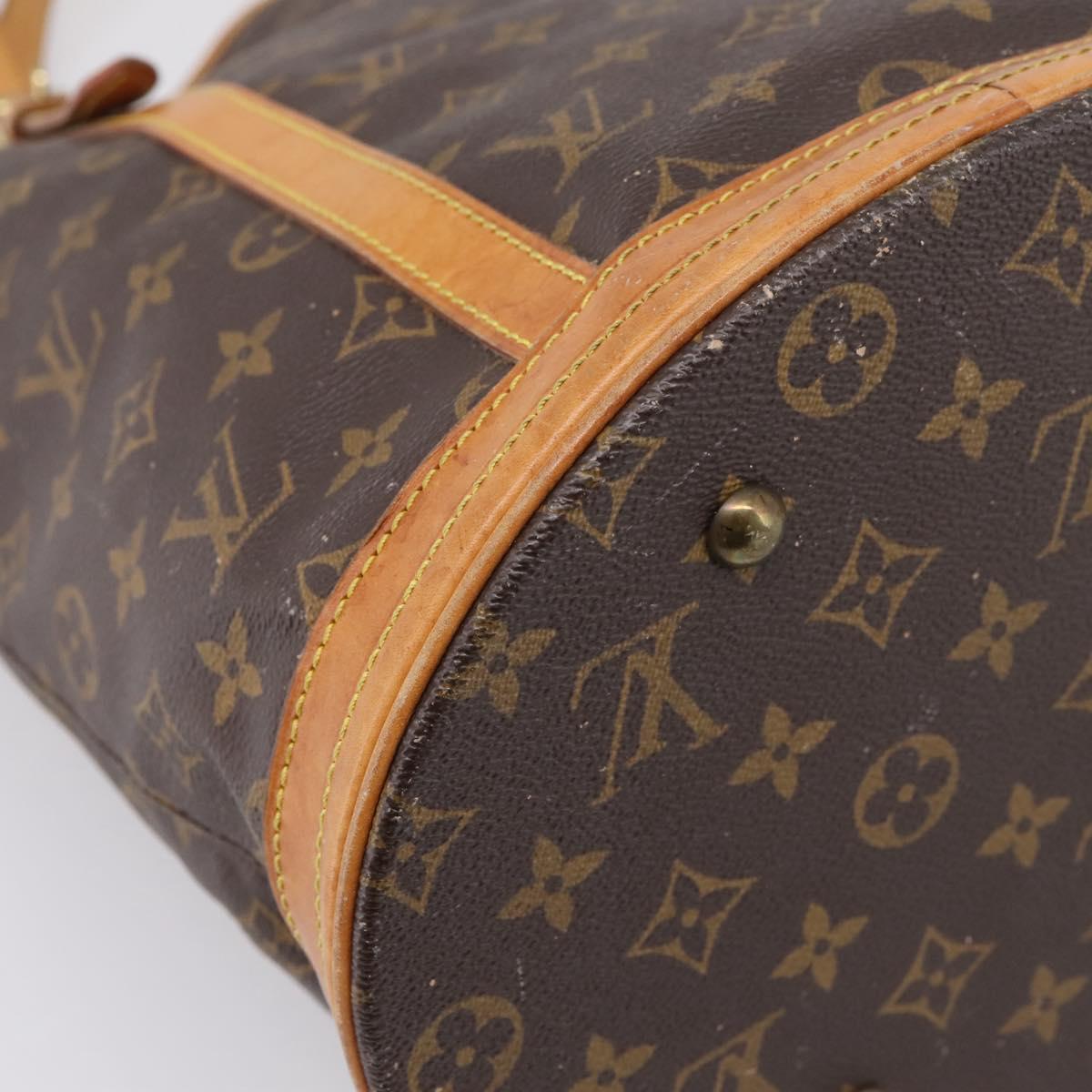 LOUIS VUITTON Monogram Bucket GM Shoulder Bag M42236 LV Auth 205955
