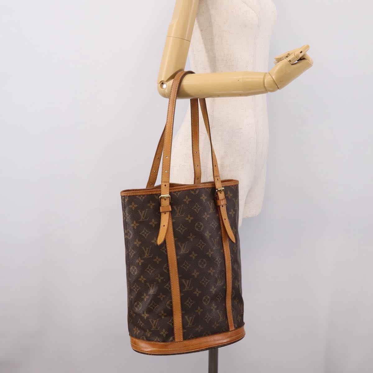 LOUIS VUITTON Monogram Bucket GM Shoulder Bag M42236 LV Auth 205955