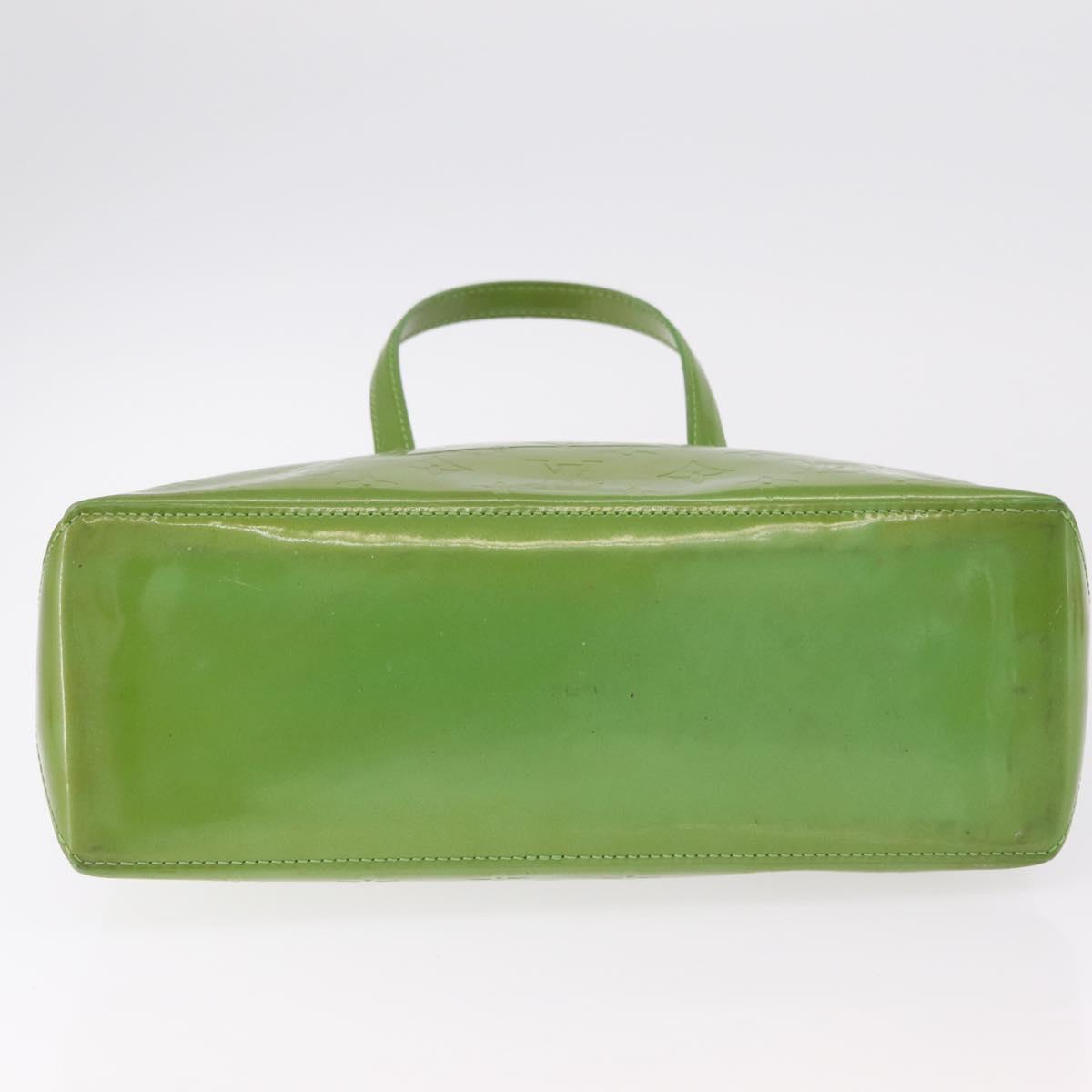 LOUIS VUITTON Monogram Vernis Wilshire PM Hand Bag Vert Tonic M93645 Auth 205958
