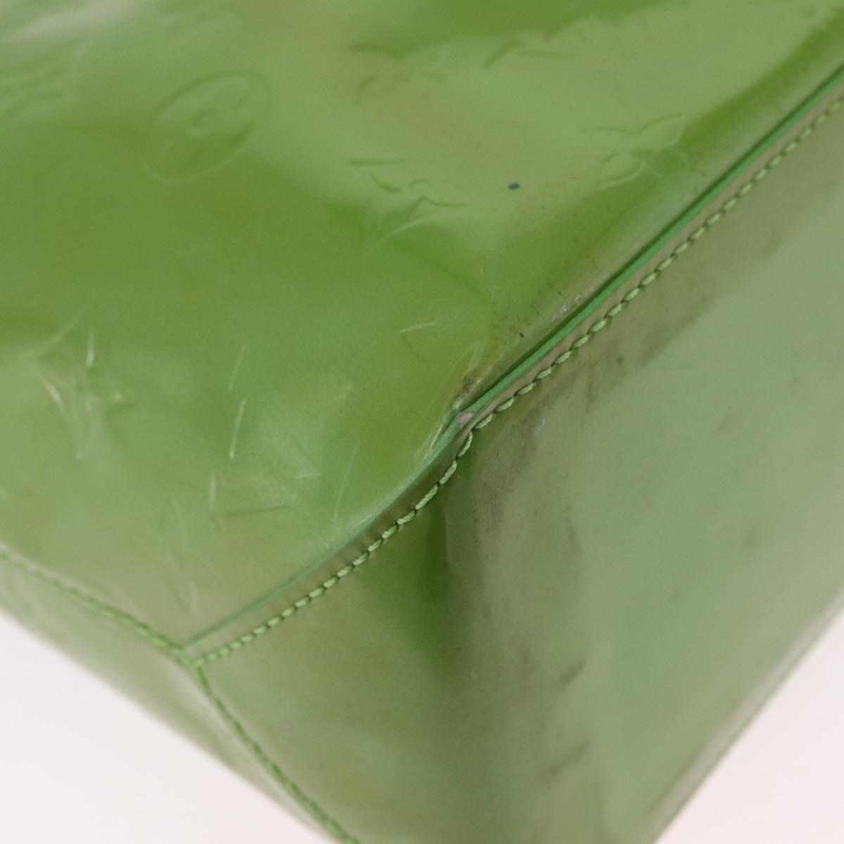 LOUIS VUITTON Monogram Vernis Wilshire PM Hand Bag Vert Tonic M93645 Auth 205958