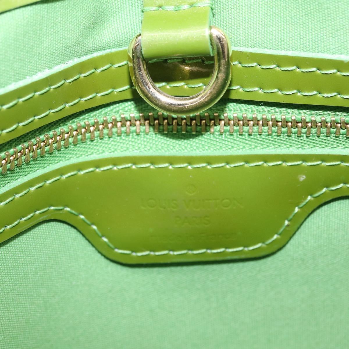 LOUIS VUITTON Monogram Vernis Wilshire PM Hand Bag Vert Tonic M93645 Auth 205958