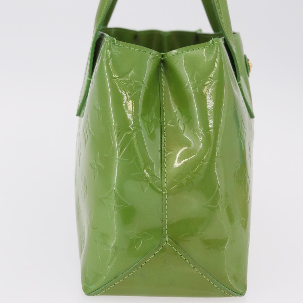 LOUIS VUITTON Monogram Vernis Wilshire PM Hand Bag Vert Tonic M93645 Auth 205958