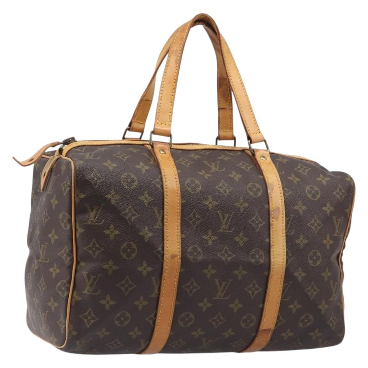 LOUIS VUITTON Monogram Sac Souple 35 Boston Bag M41626 LV Auth 205959
