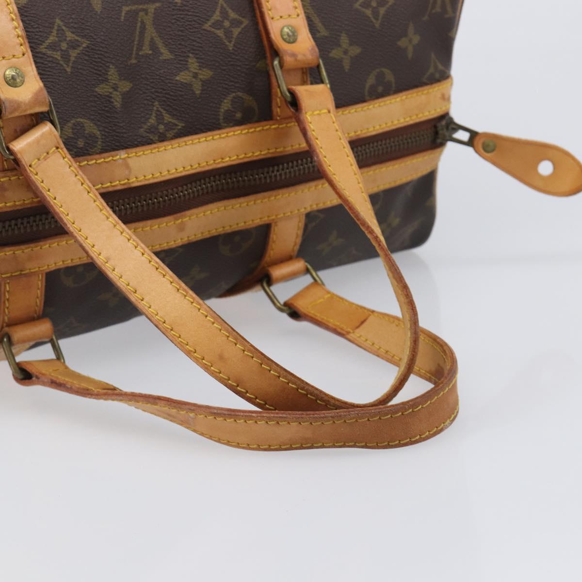 LOUIS VUITTON Monogram Sac Souple 35 Boston Bag M41626 LV Auth 205959