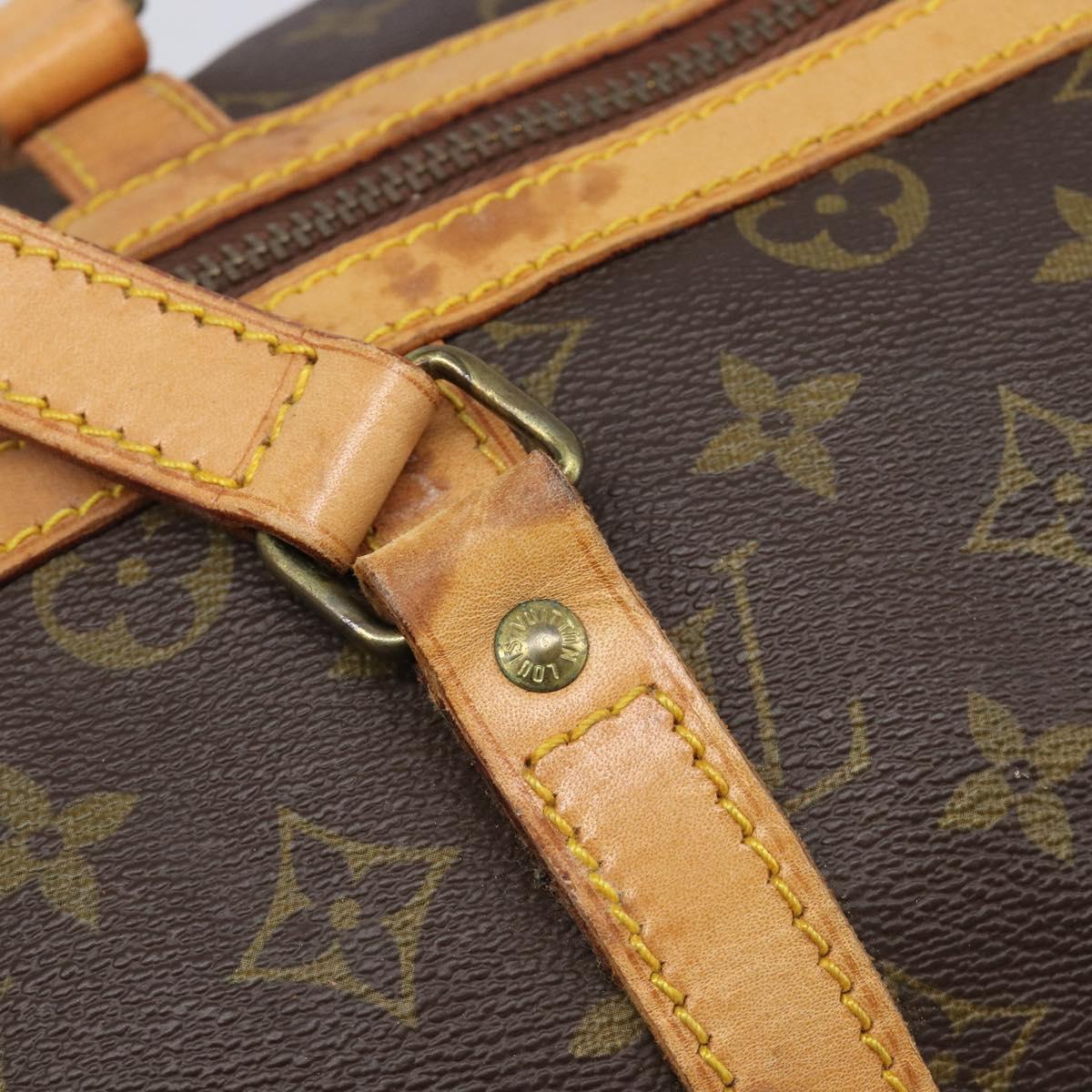 LOUIS VUITTON Monogram Sac Souple 35 Boston Bag M41626 LV Auth 205959