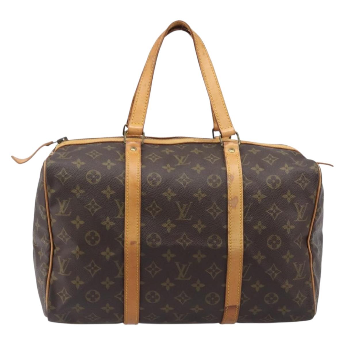 LOUIS VUITTON Monogram Sac Souple 35 Boston Bag M41626 LV Auth 205959