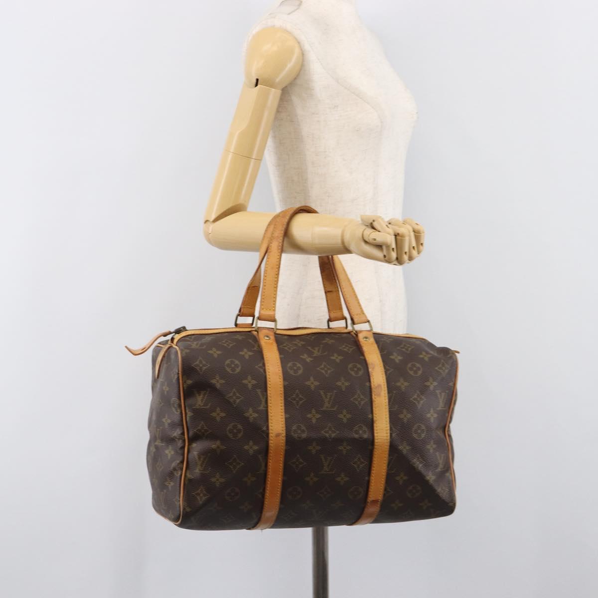 LOUIS VUITTON Monogram Sac Souple 35 Boston Bag M41626 LV Auth 205959