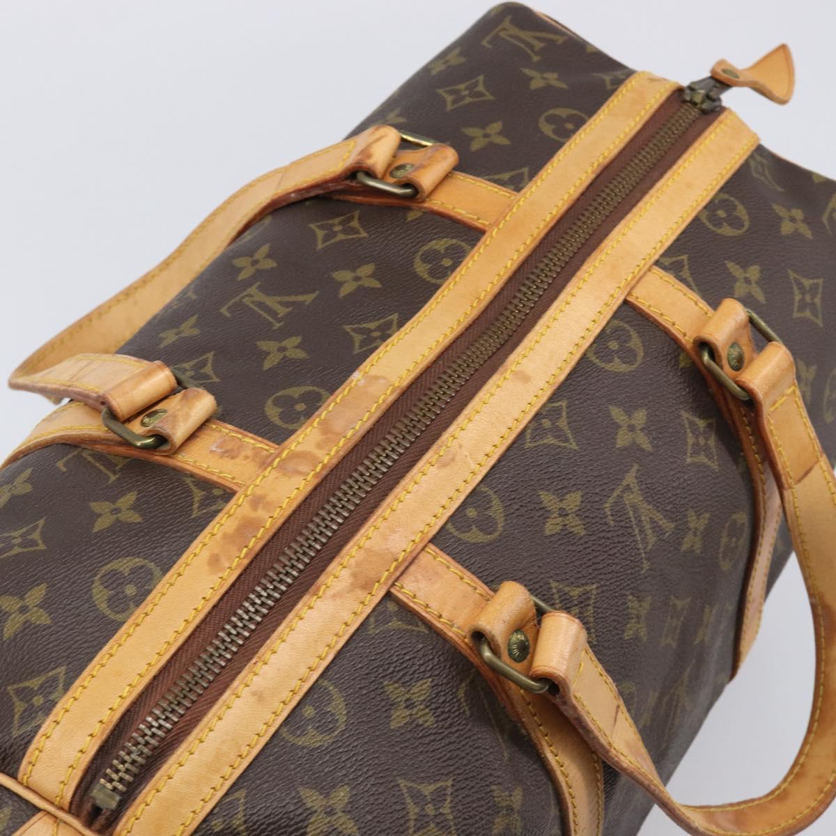 LOUIS VUITTON Monogram Sac Souple 35 Boston Bag M41626 LV Auth 205959
